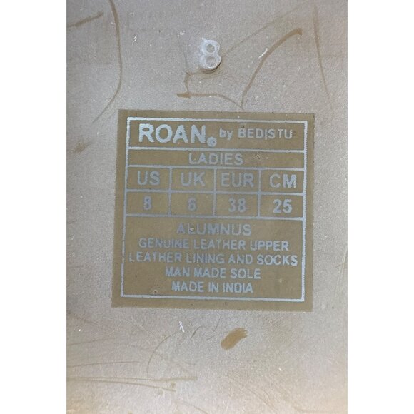 ROAN by Bed Stu Women's Alumnus Brown Leather Gladiator Open Toe Sandal Size 8 - Picture 12 of 12